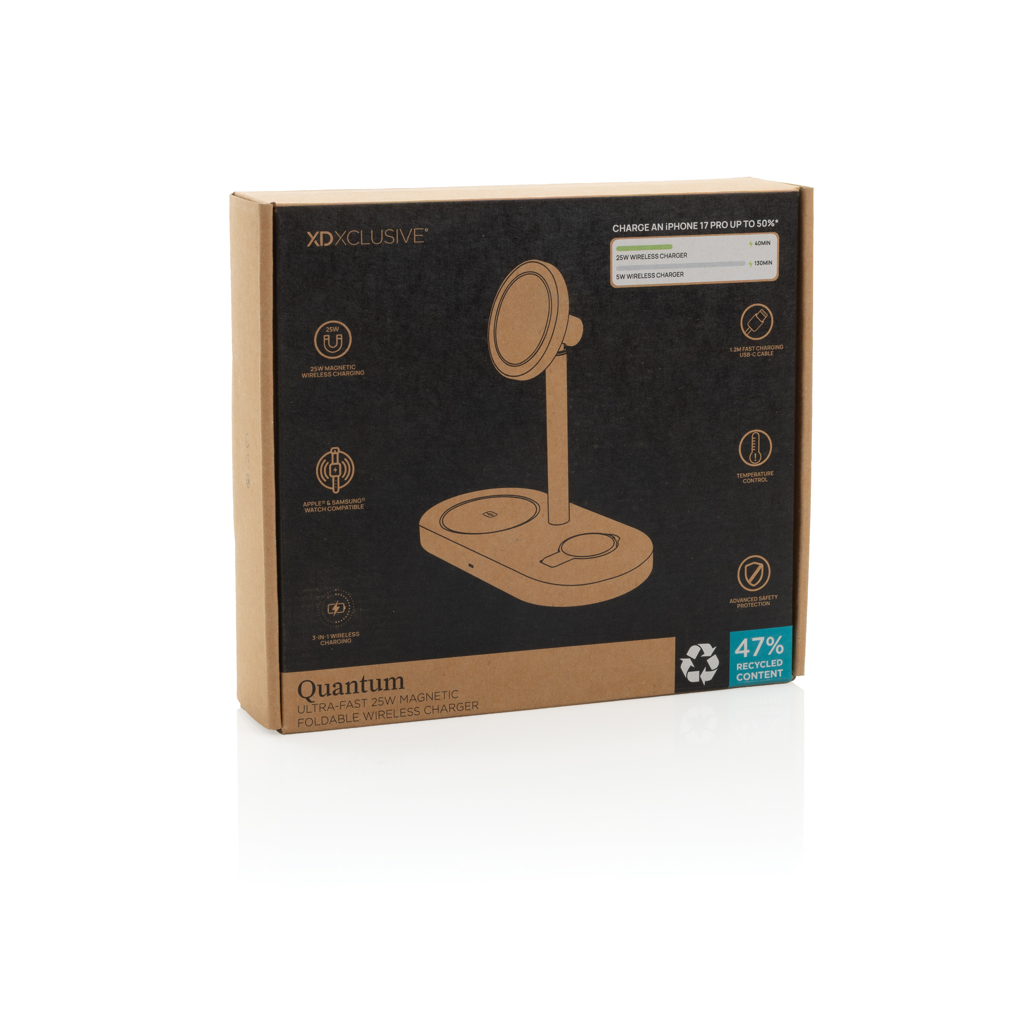 XD Xclusive Quantum Ultra-Fast 25W magnetischer 3-in-1 Desk-Charger XD Xclusive Quantum Ultra-Fast 25W magnetischer 3-in-1 Desk-Charger