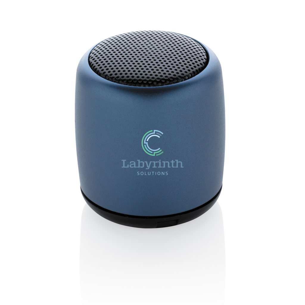 XD Collection Mini-Lautsprecher Aluminium kabellos – bedruckbar mit Logo