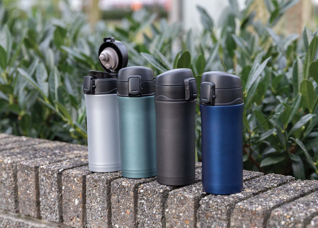 XD Collection Metallic Easy-Lock Vakuum-Becher 300 ml mit Logo