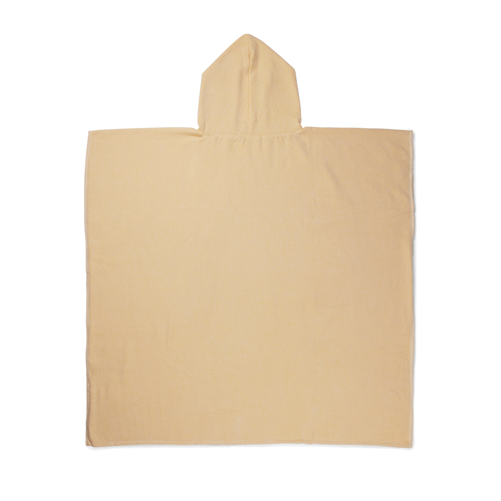 VINGA Tolo Hamam Frottee Strandponcho gelb, 100 × 95 cm, OEKO-TEX