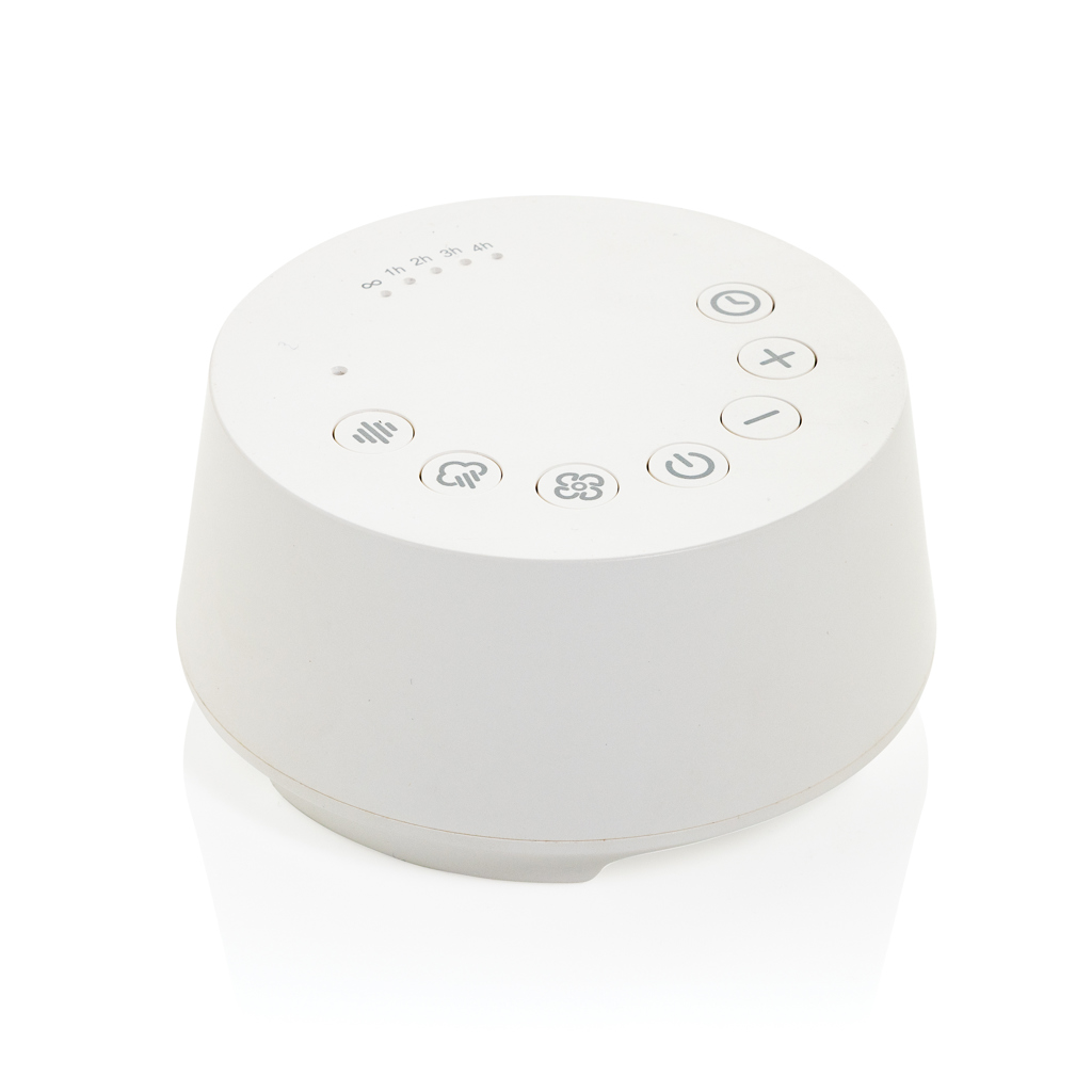 XD Collection Flora White-Noise-Lautsprecher mit 41 % Recyclinganteil, bedruckbar mit Logo