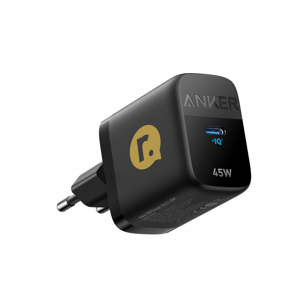 Anker 45W GaN USB‑C Schnellladegerät EU, PPS – schwarz Anker 45W GaN USB‑C Schnellladegerät EU, PPS – schwarz