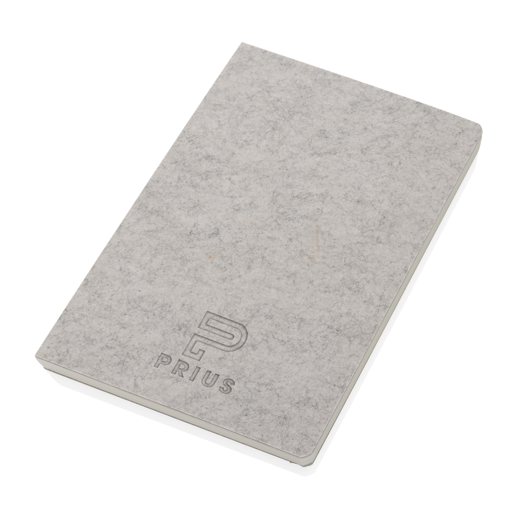 XD Collection Phrase A5-Notizbuch aus recyceltem Filz, GRS-zertifiziert XD Collection Phrase A5-Notizbuch aus recyceltem Filz, GRS-zertifiziert
