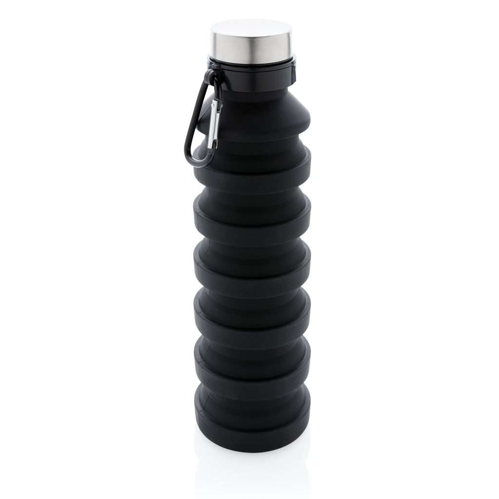 Faltbare Silikonflasche 550 ml mit Logo bedrucken – XD Collection