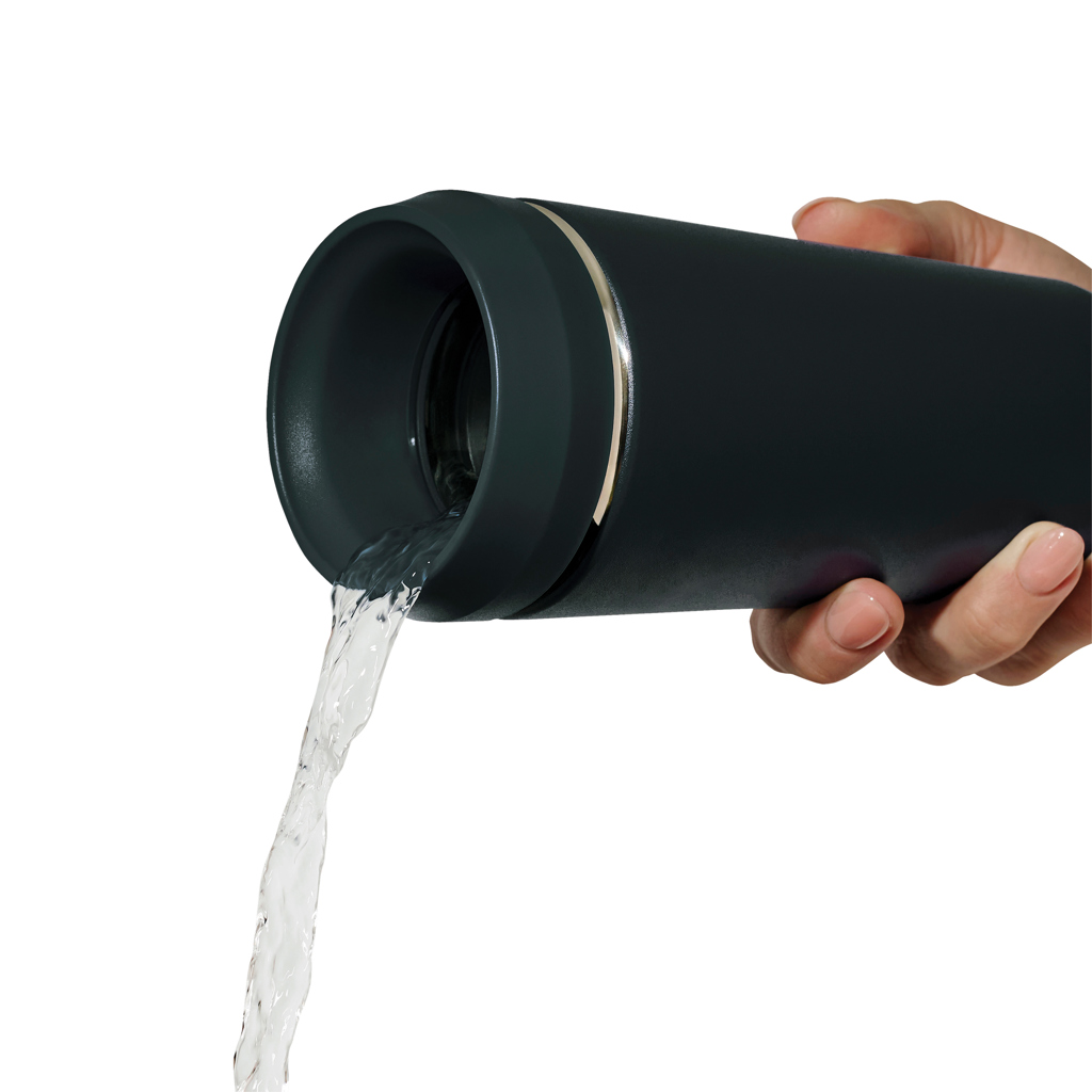 Topl Trinkbecher 354 ml aus recyceltem Edelstahl mit 360°-Deckel Topl Trinkbecher 354 ml aus recyceltem Edelstahl mit 360°-Deckel
