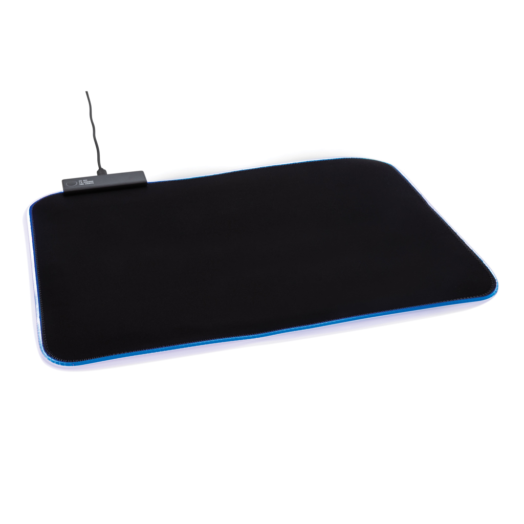 RGB Pro Gaming Mauspad, PVC-frei & rutschfest – schwarz