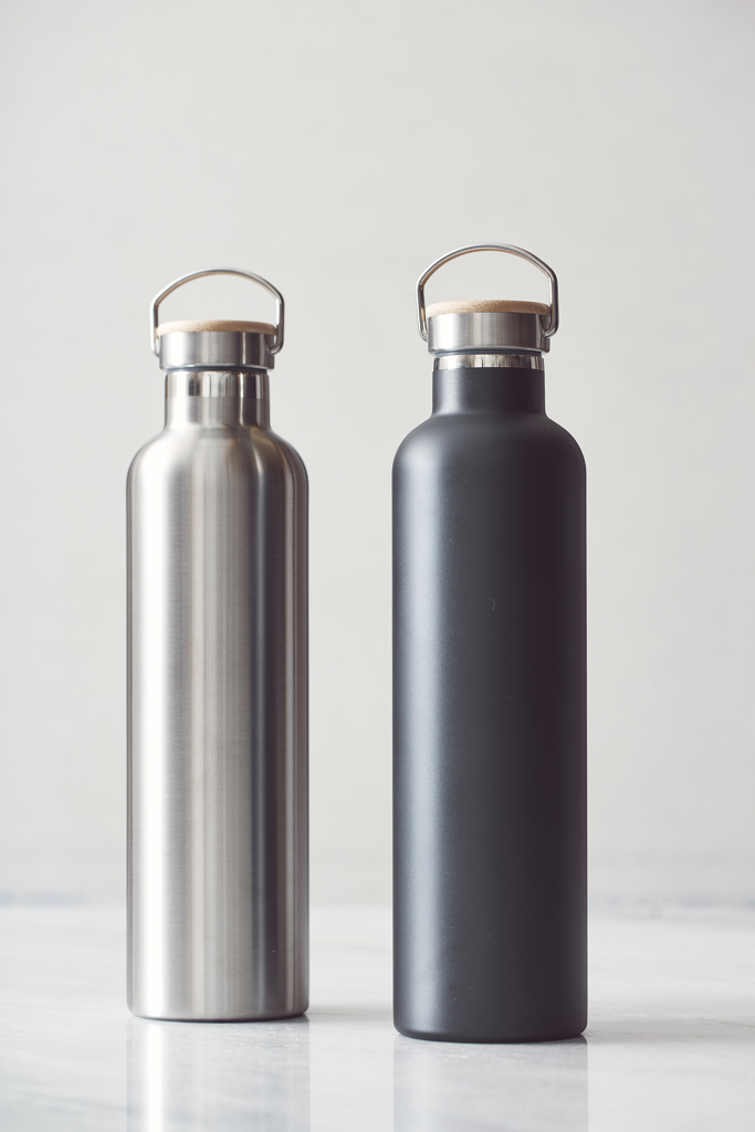 VINGA Miles Thermosflasche 1000 ml Edelstahl, vakuumisoliert, schwarz