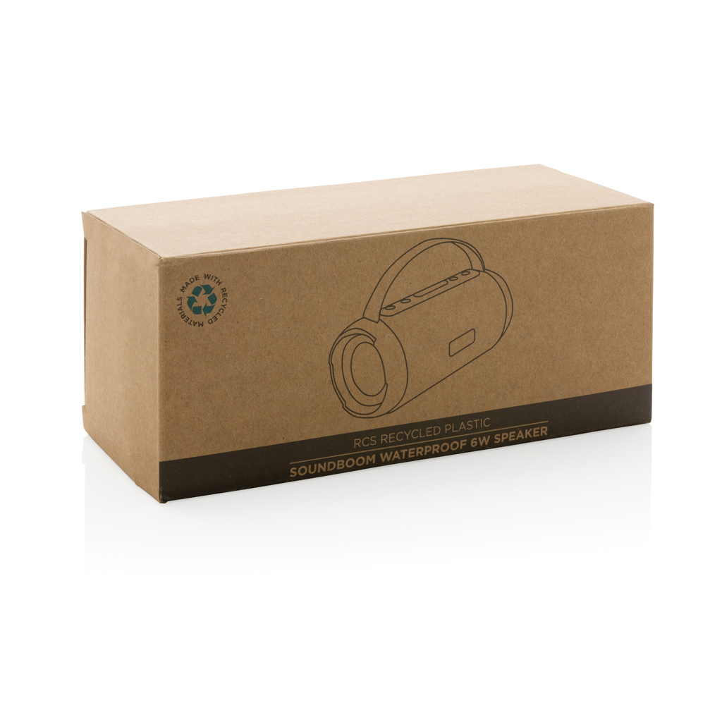 Soundboom 6W Bluetooth-Lautsprecher aus 41% recyceltem ABS, RCS-zertifiziert