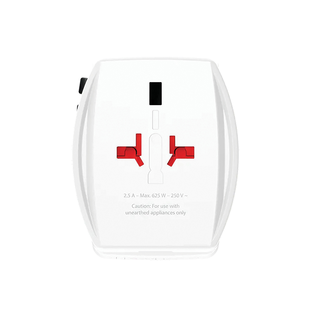 SKROSS 65W Reiseadapter USB‑C PD + USB, Kabel, weiß SKROSS 65W Reiseadapter USB‑C PD + USB, Kabel, weiß