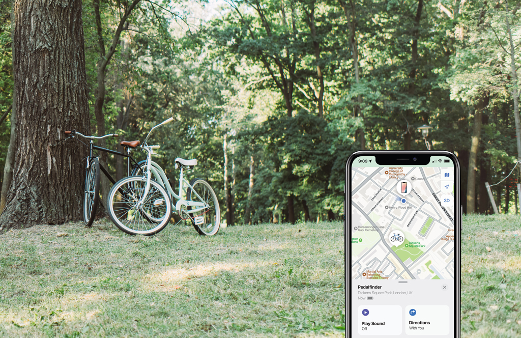 XD Collection Pedalfinder Fahrradklingel mit Apple FindMy-Ortung