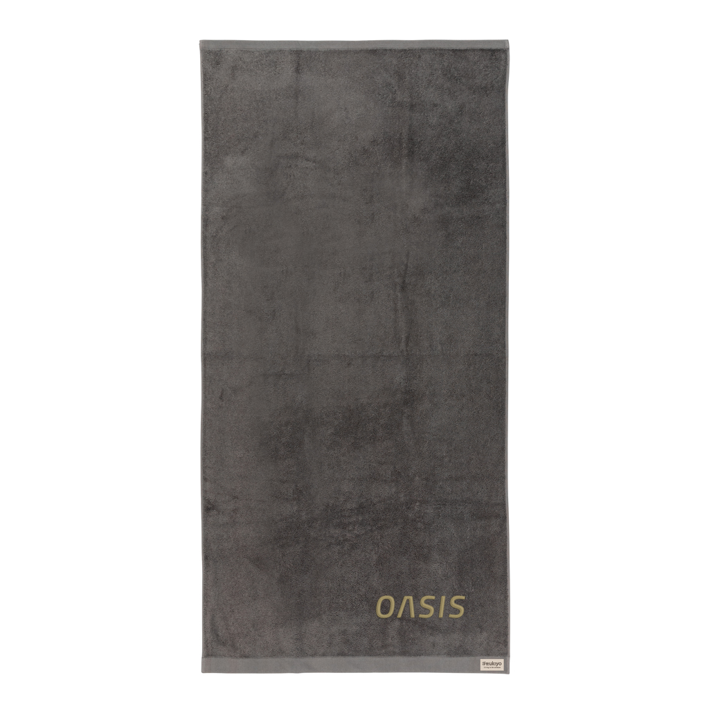 Ukiyo Sakura AWARE™ Badetuch 70 × 140 cm mit Stickerei