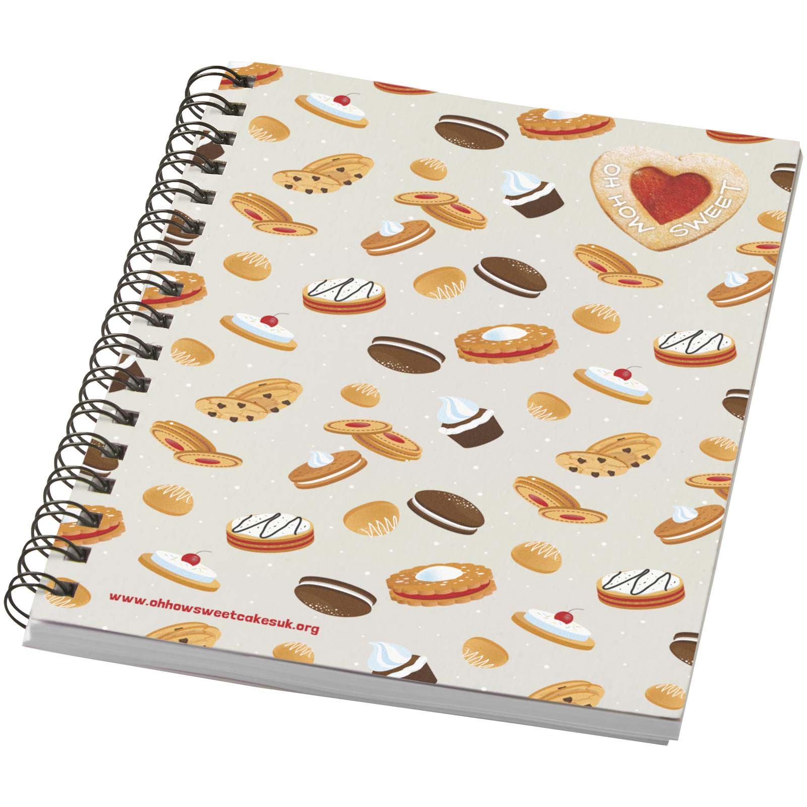 Desk-Mate® A6 farbiges Notizbuch mit Spiralbindung