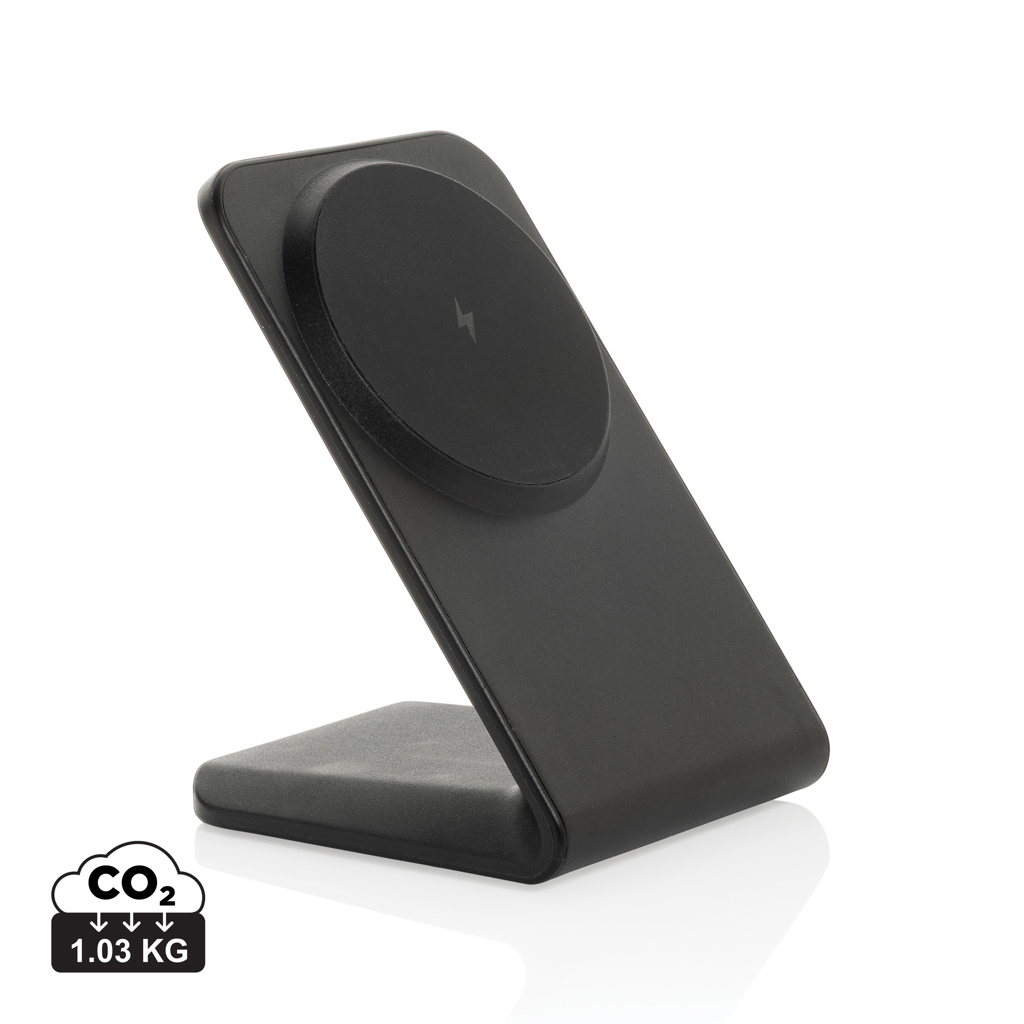 XD Collection VoltPerch 15W magnetischer Wireless Charger aus recyceltem ABS, bedruckbar