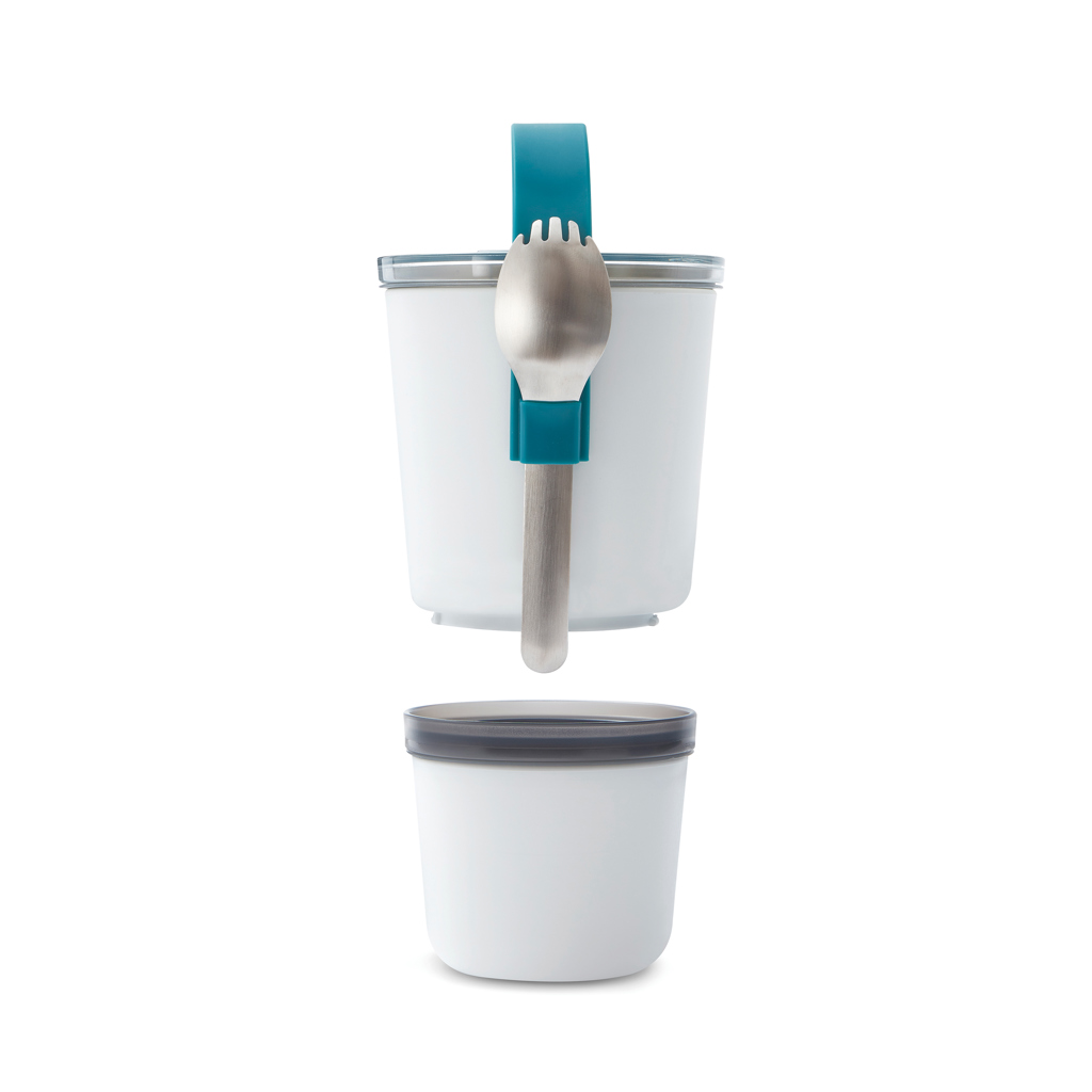 Black+Blum Lunch Pot Original – zweiteilige Lunchbox mit Spork, bedruckbar