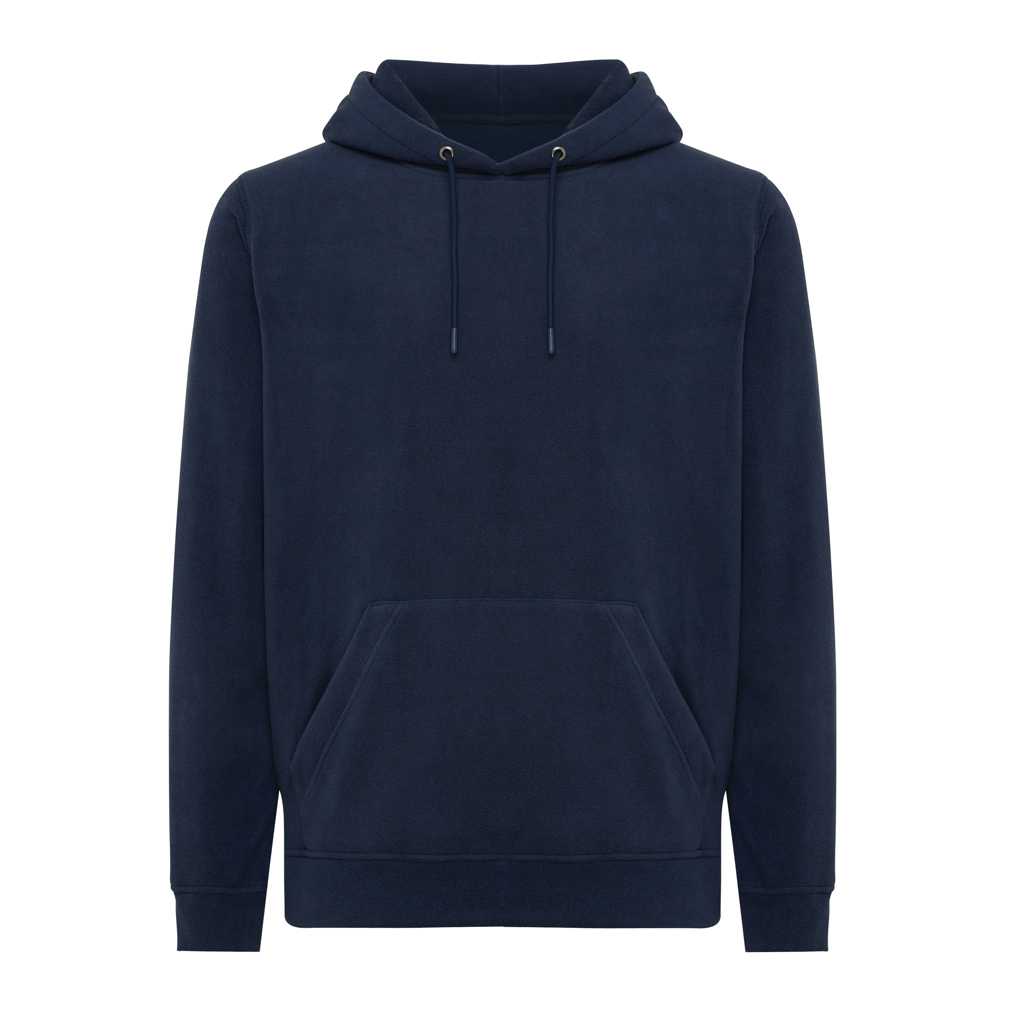 iqoniq Trivor Unisex-Mikrofleece-Hoodie aus 100% recyceltem Polyester, mit Stickerei oder Aufnäher veredelbar