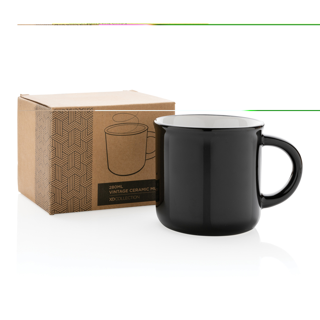 Vintage Keramiktasse 280 ml mit Logo (XD Collection)