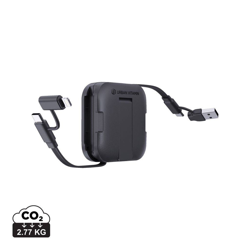 RCS-zertifizierter 100W USB-C Ladehalter, recycelt schwarz