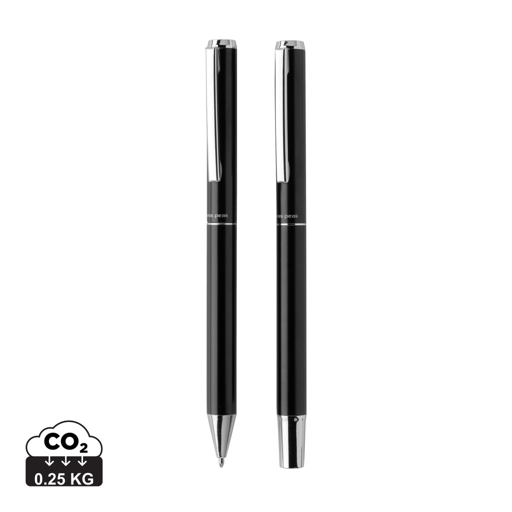 Stifte-Set Cedar Aluminium blau – Elegantes Werbegeschenk für Events