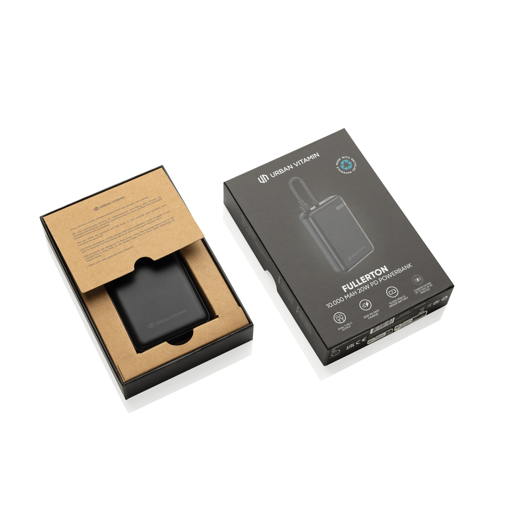 RCS-zertifizierte 10.000mAh Powerbank 20W PD – schwarz