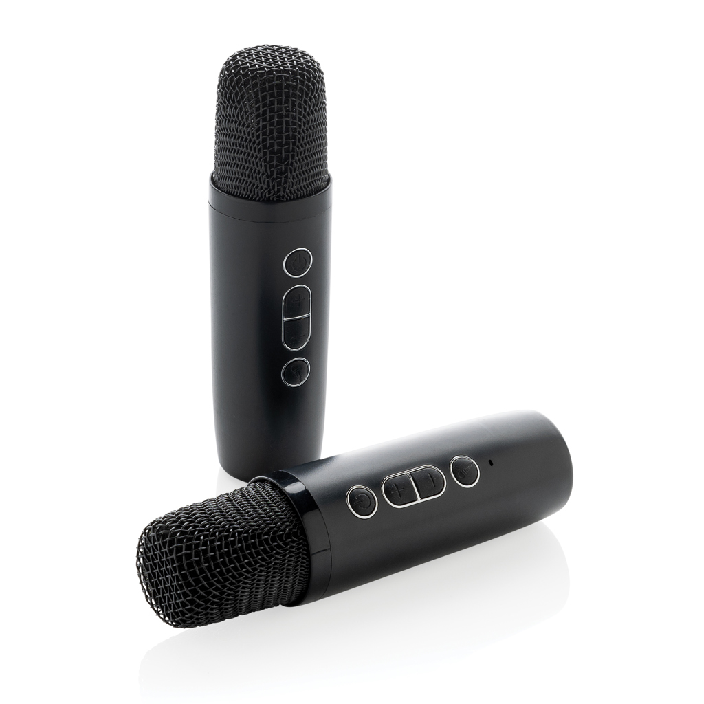 XD Collection Singvibe Karaoke-Set mit Doppelmikrofon aus RCS-recyceltem ABS