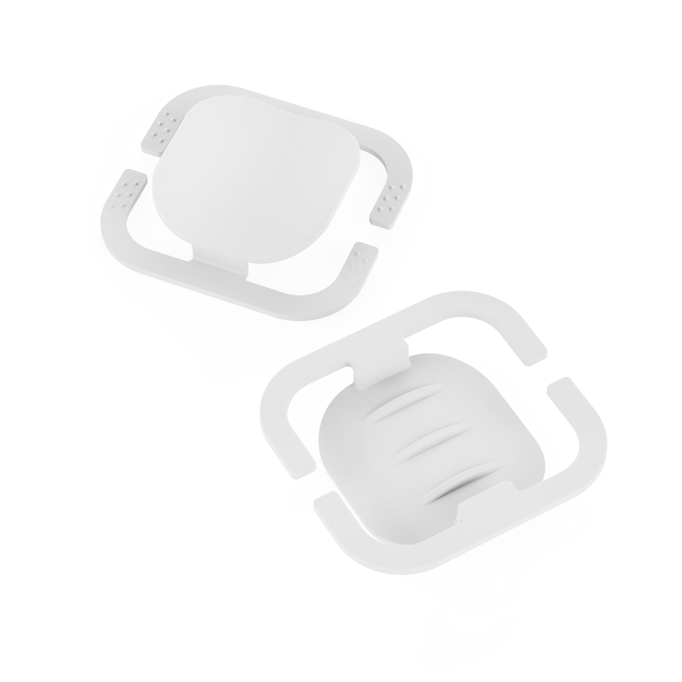 Maskenhalterung "Helm" 2er Set – weiss Maskenhalterung "Helm" 2er Set – weiss
