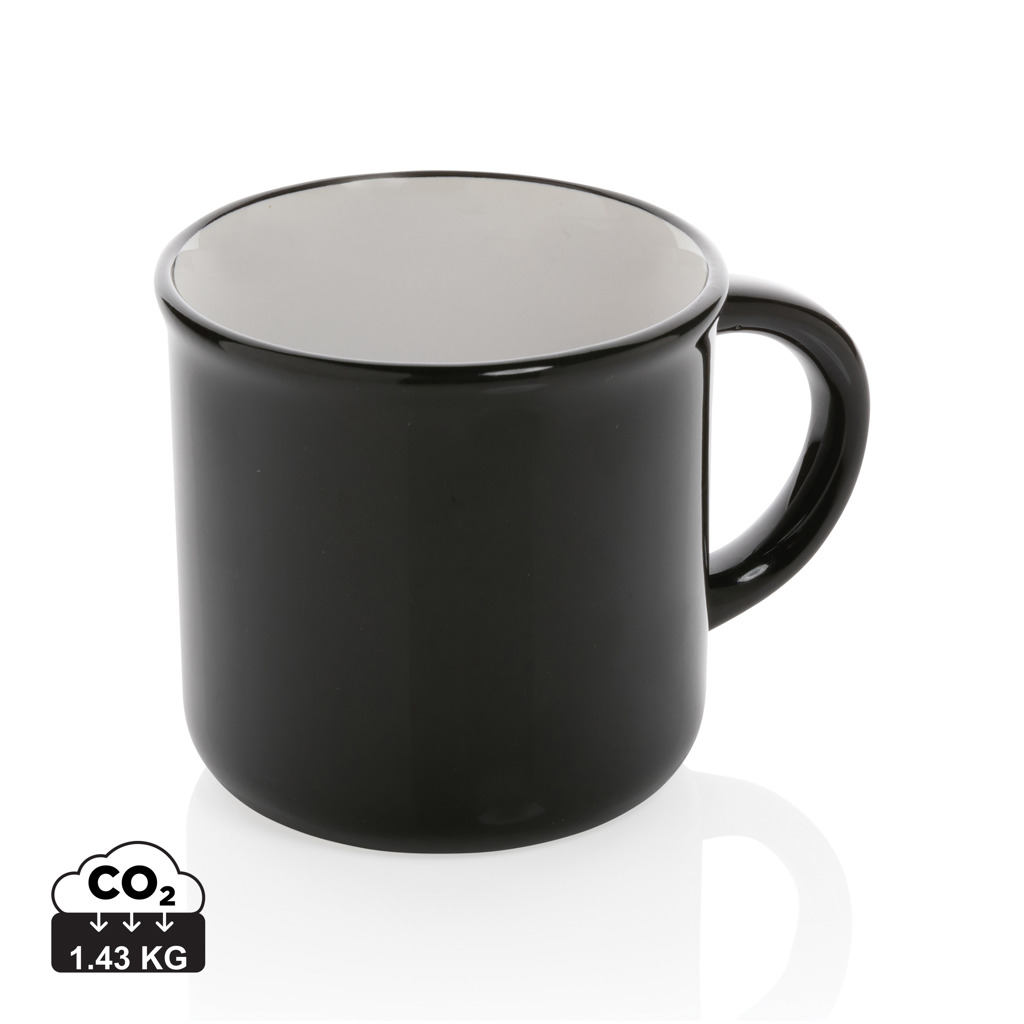Vintage Keramiktasse 280 ml mit Logo (XD Collection) Vintage Keramiktasse 280 ml mit Logo (XD Collection)