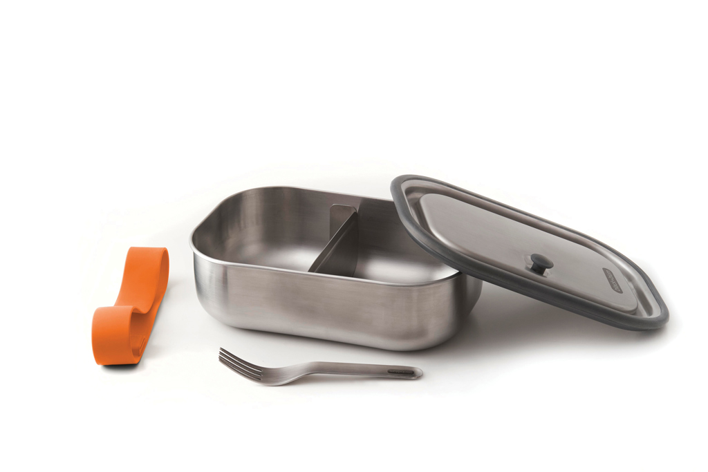 Black+Blum Edelstahl Lunchbox 3-in-1 mit Logo bedrucken Black+Blum Edelstahl Lunchbox 3-in-1 mit Logo bedrucken