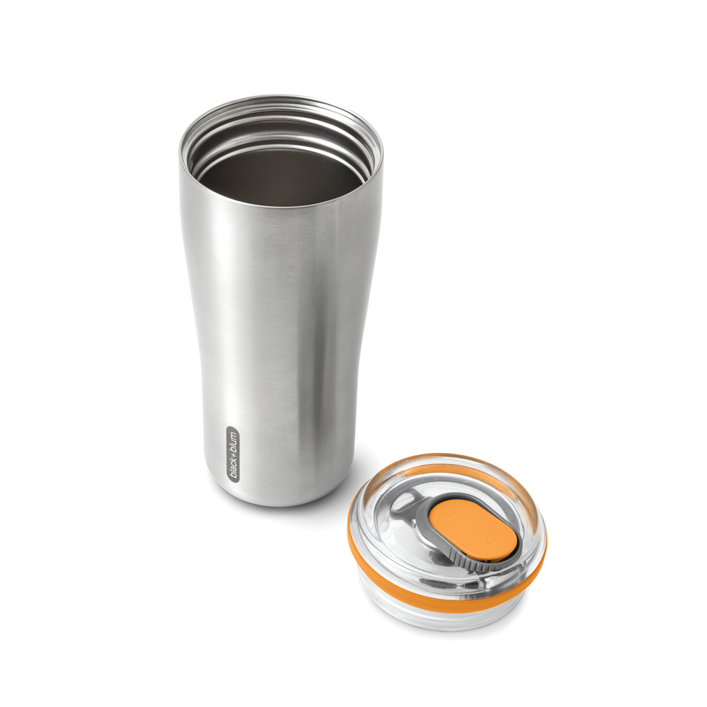 Black+Blum Reisebecher 600 ml, doppelwandig isoliert mit Logo-Gravur