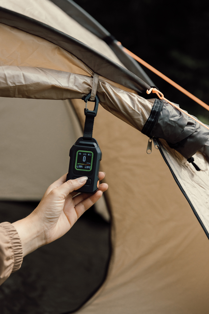Nordic Drift Everest tragbarer CO-Detektor mit 100-dB-Alarm und Farbdisplay, bedruckbar