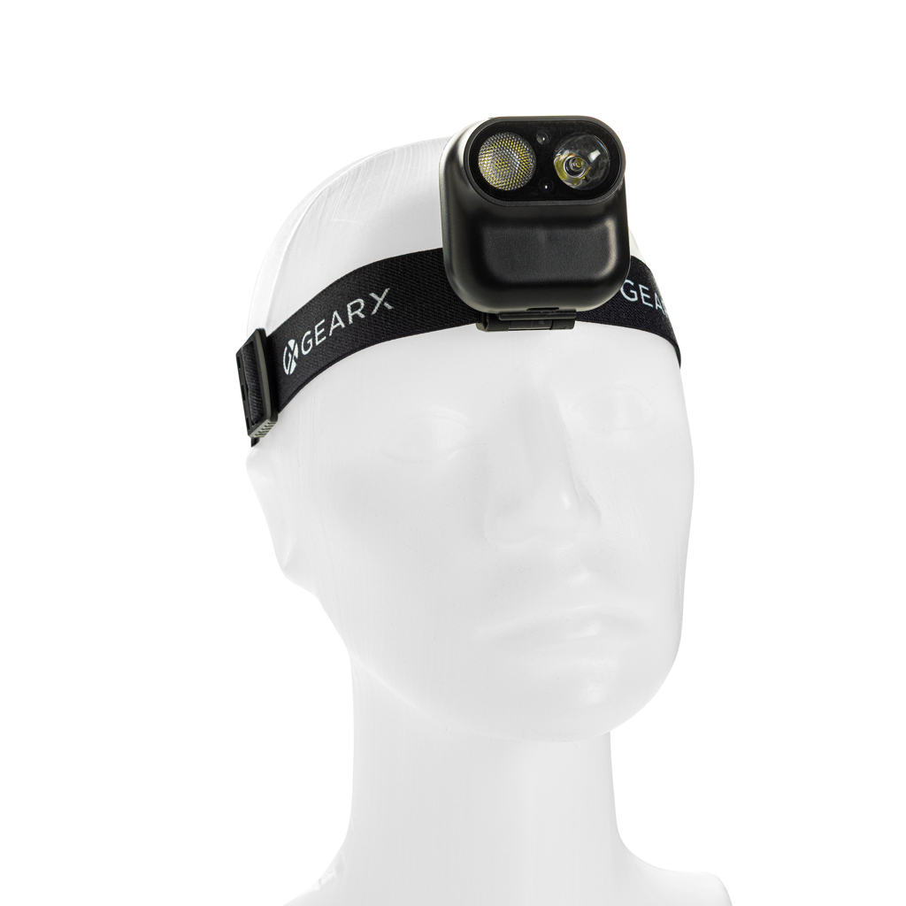 Gear X Stirnlampe mit Bewegungssensor, 500 Lumen, RCS-recyceltes ABS
