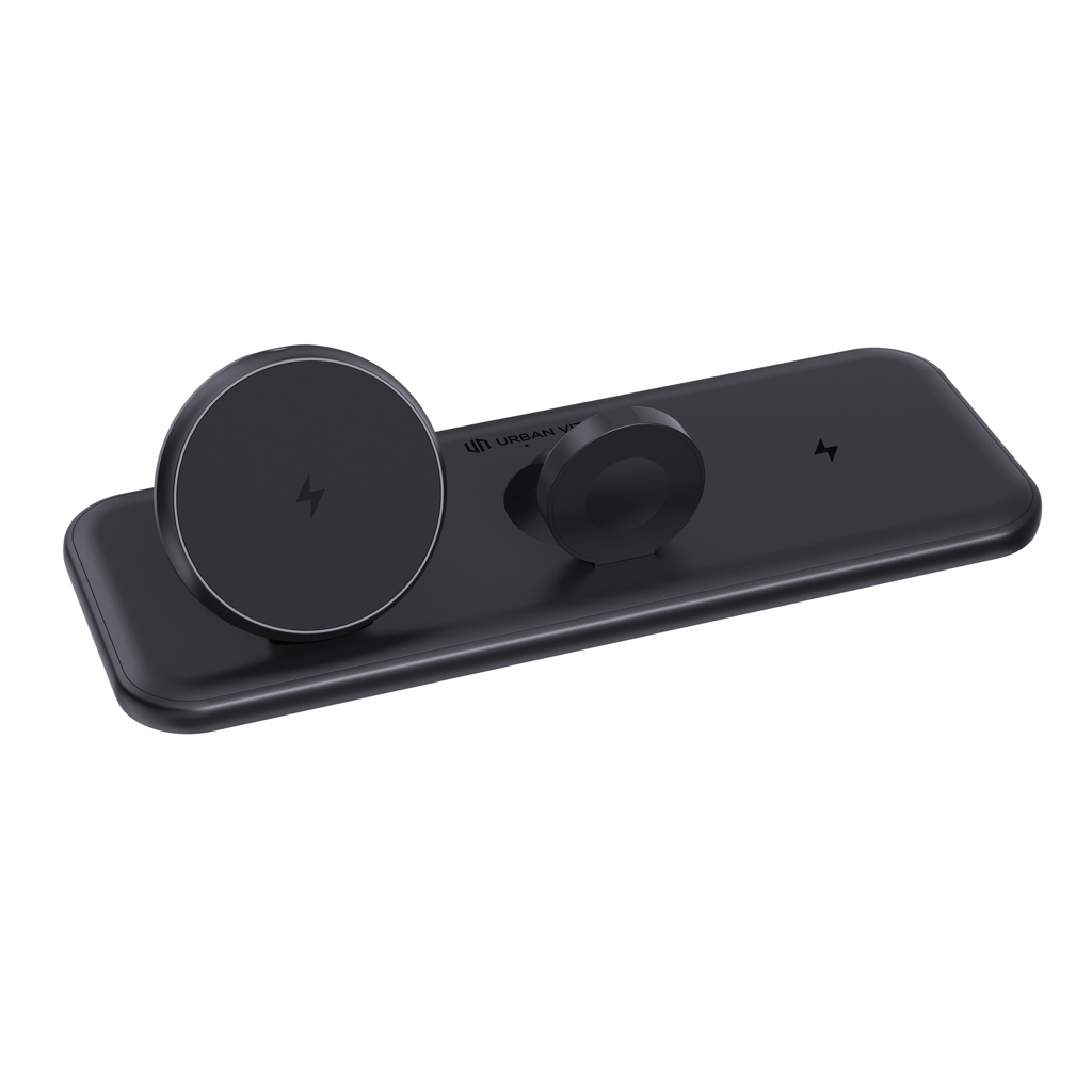Urban Vitamin Torrance 3-in-1 Magnetladegerät 15W aus recyceltem ABS
