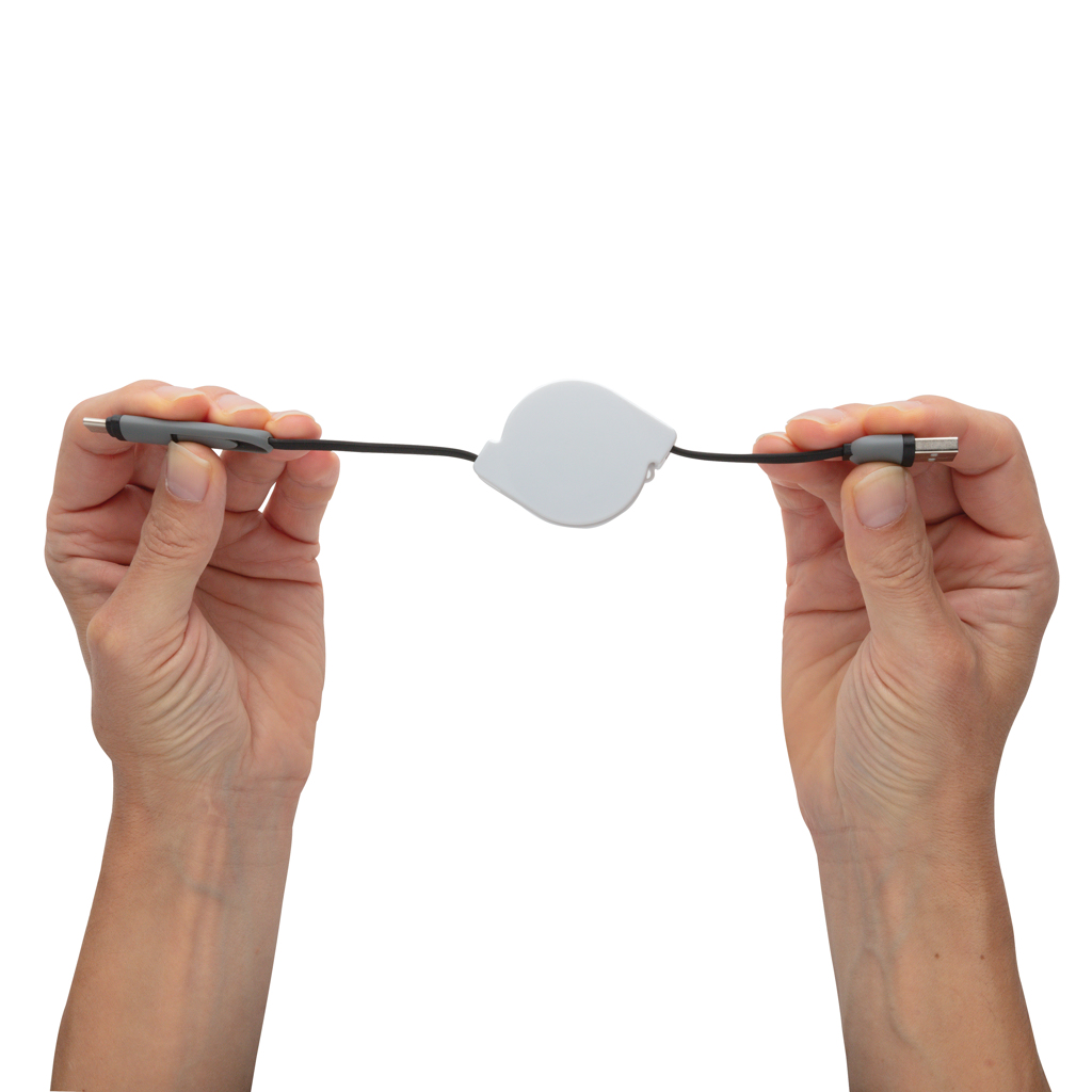 XD Collection 3-in-1 Ladekabel ausziehbar (USB-C, Lightning, Micro-USB) bedruckbar XD Collection 3-in-1 Ladekabel ausziehbar (USB-C, Lightning, Micro-USB) bedruckbar