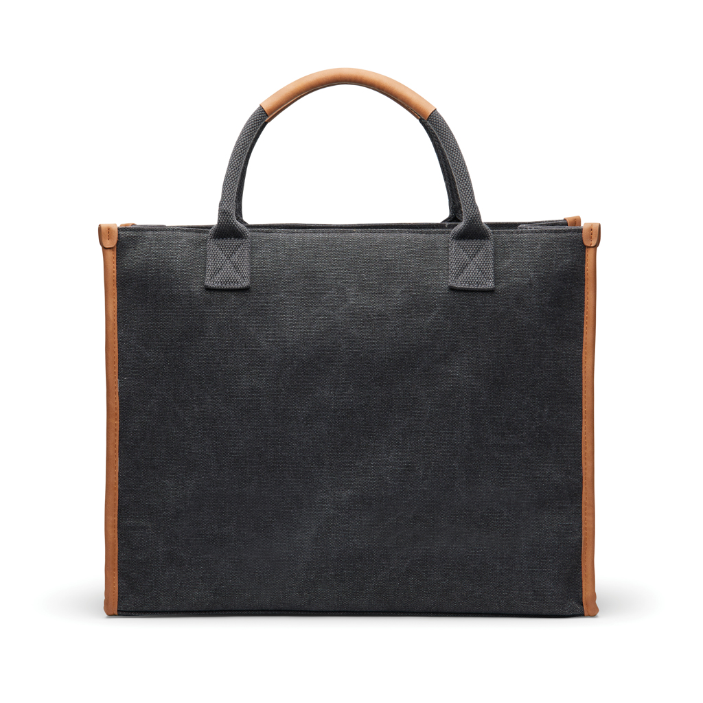 VINGA Bosler Bürotasche aus RCS-Canvas (recycelt), 17 Zoll Laptopfach, individuell bedruckbar VINGA Bosler Bürotasche aus RCS-Canvas (recycelt), 17 Zoll Laptopfach, individuell bedruckbar