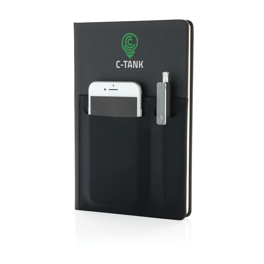 XD Collection A5 Notizbuch mit Smartphone- und Dokumentenfach, PU, bedruckbar XD Collection A5 Notizbuch mit Smartphone- und Dokumentenfach, PU, bedruckbar