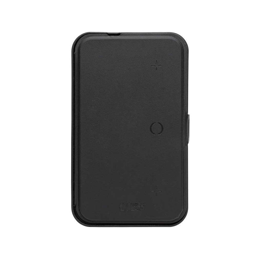 Swiss Peak Travel-Case mit 3-in-1-Wireless-Charger aus RCS-recyceltem PU Swiss Peak Travel-Case mit 3-in-1-Wireless-Charger aus RCS-recyceltem PU