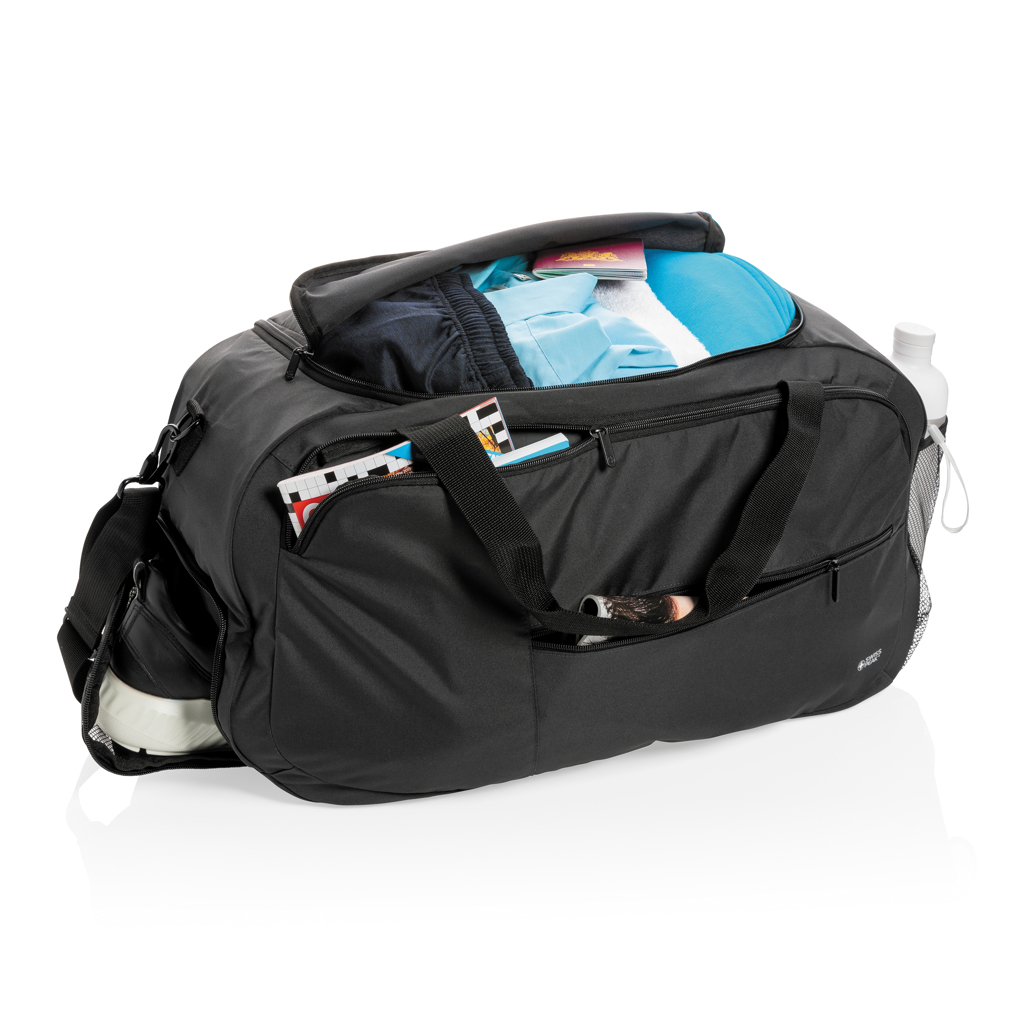 Swiss Peak AWARE RPET Sporttasche – recyceltes Polyester, bestickbar