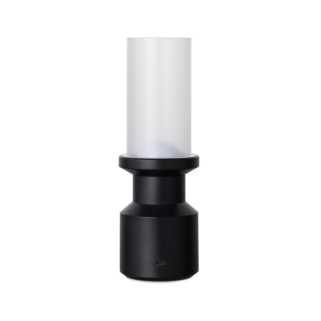 VINGA Niori RCS Tischlampe, 36 % recyceltes ABS, USB-C, Dimmer