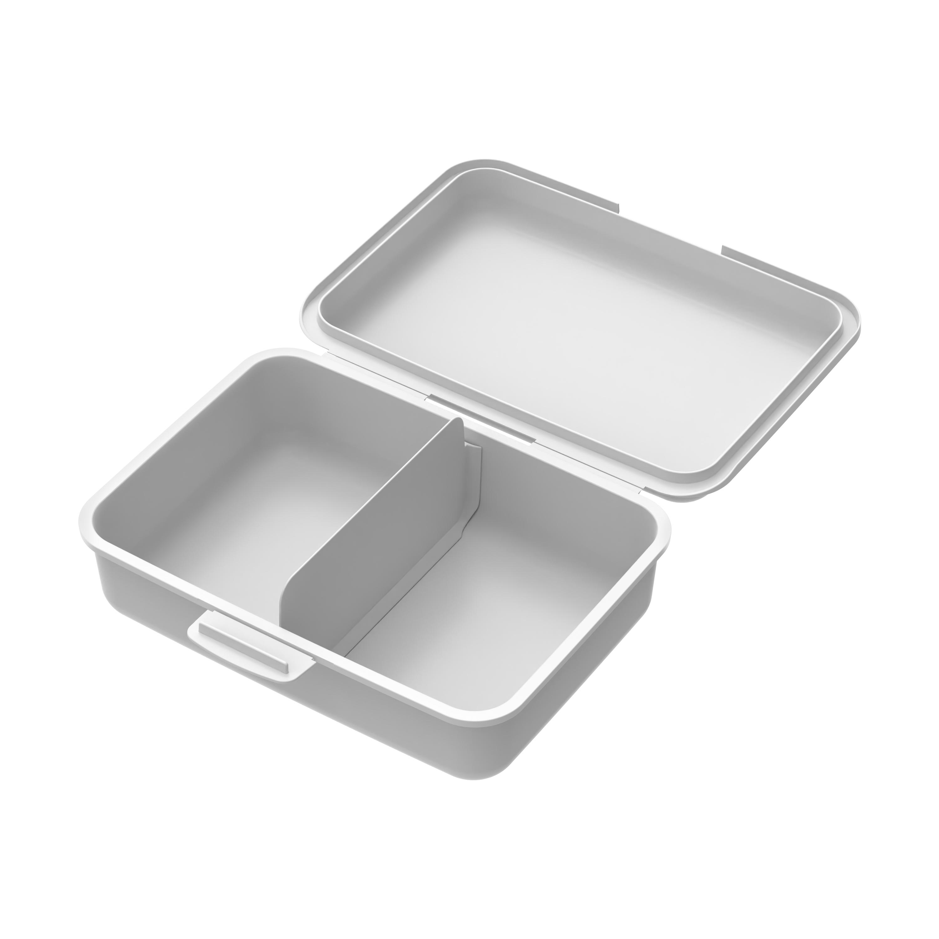 Vorratsdose "School-Box" mittel mit Trennwand – Geoeffnet_Weiss Vorratsdose "School-Box" mittel mit Trennwand