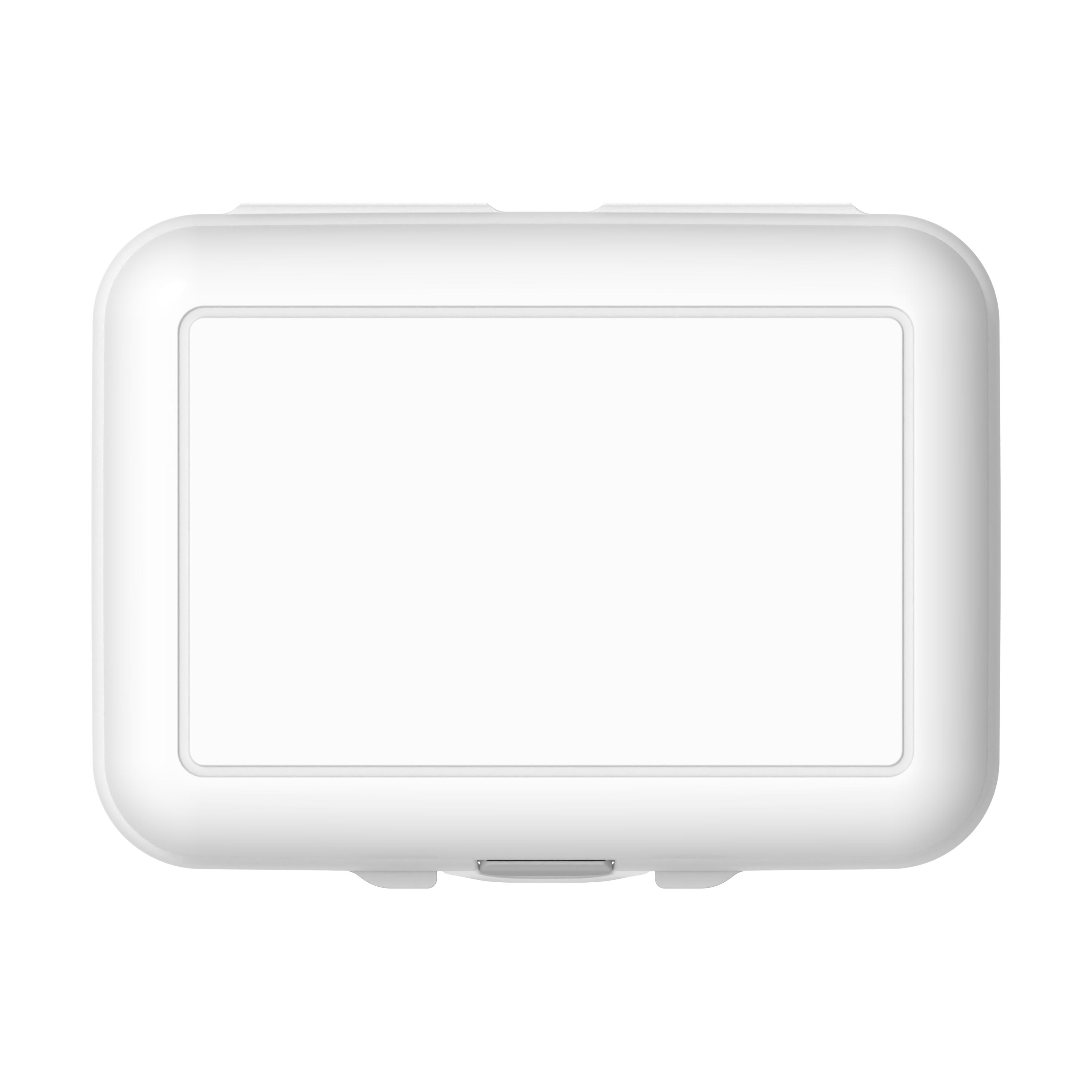 Vorratsdose "School-Box" deluxe, mit Trennschale – TopView_Weiss Vorratsdose "School-Box" deluxe, mit Trennschale