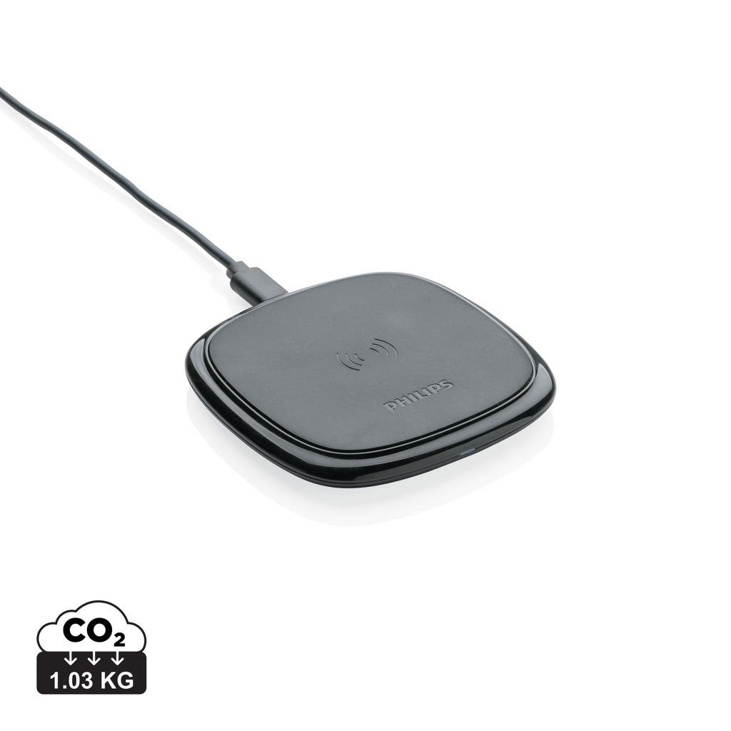 Philips 10W Qi Wireless-Charger mit Logo-Gravur Philips 10W Qi Wireless-Charger mit Logo-Gravur