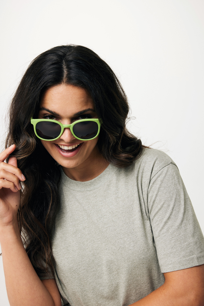Weizenstroh-Sonnenbrille XD Collection mit UV400-Schutz, bedruckbar