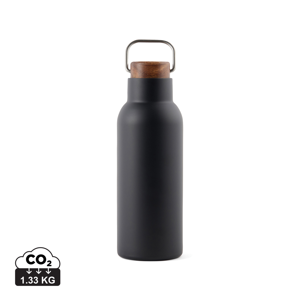 VINGA Ciro RCS recycelte Vakuumflasche 580ml mit Akazienholzdeckel VINGA Ciro RCS recycelte Vakuumflasche 580ml mit Akazienholzdeckel