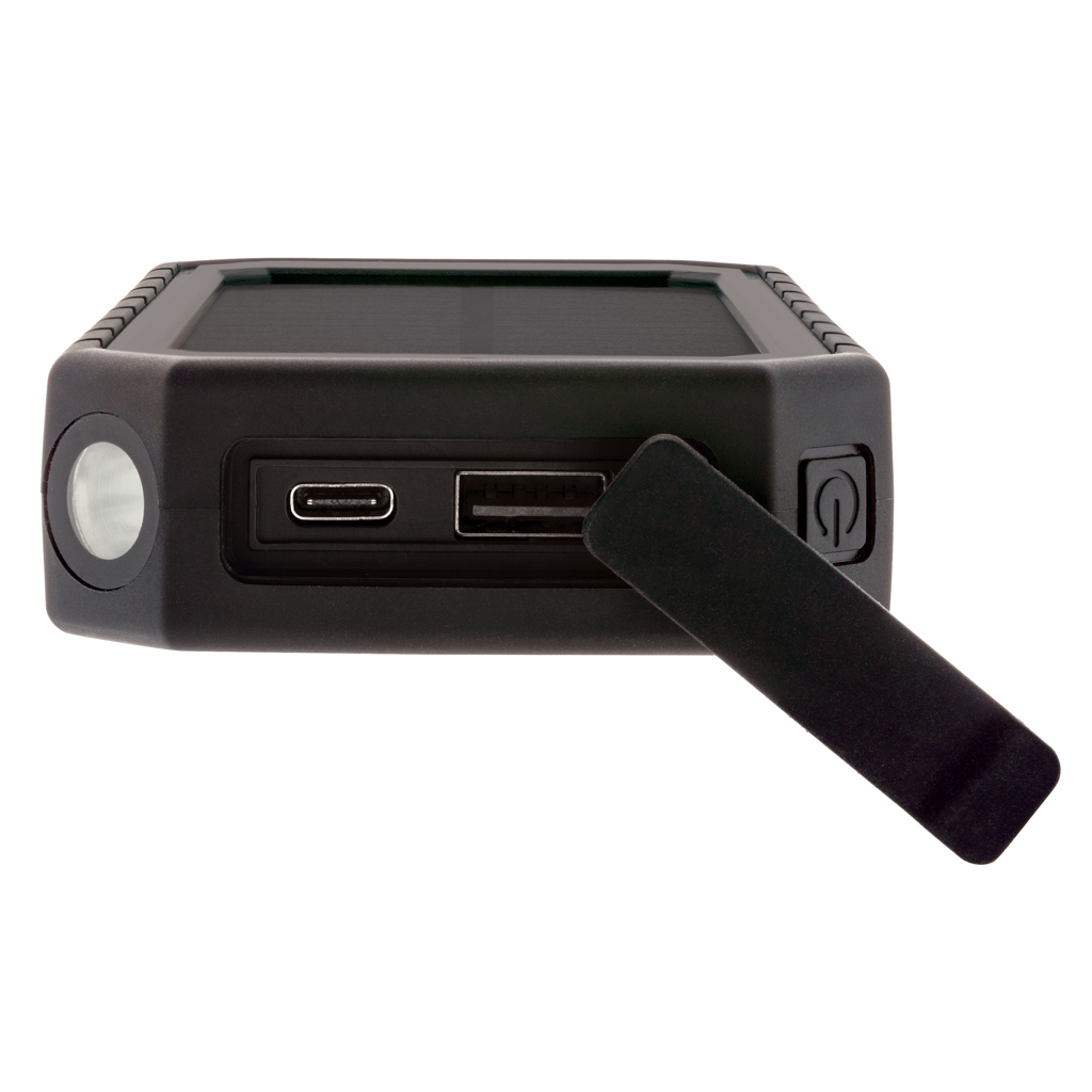 XD Collection Solar-Powerbank 10.000 mAh mit 10 W Wireless-Charging aus RCS-Recycling-ABS XD Collection Solar-Powerbank 10.000 mAh mit 10 W Wireless-Charging aus RCS-Recycling-ABS