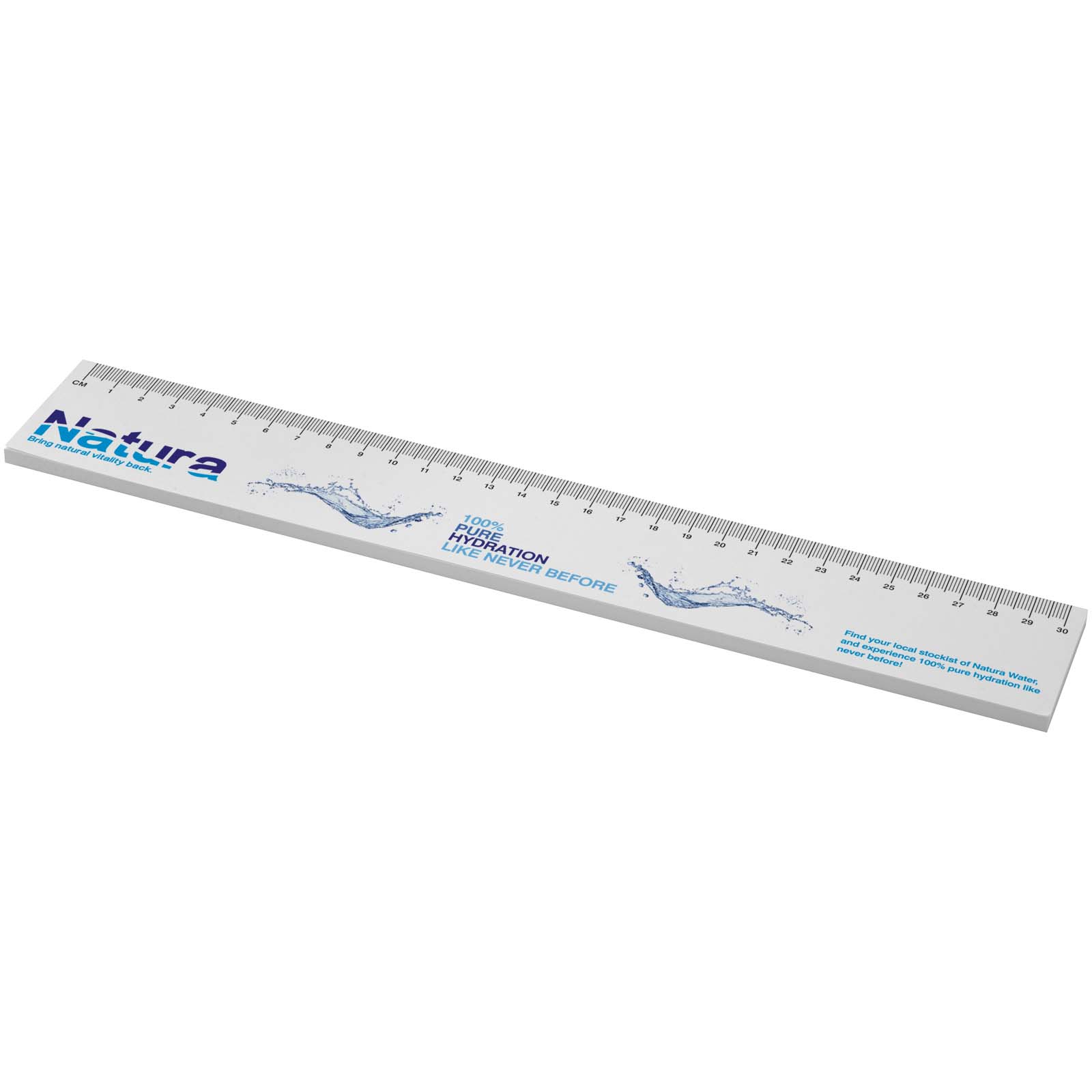 Sticky-Mate® Haftnotizen mit gedrucktem 30 cm Lineal aus recyceltem Material