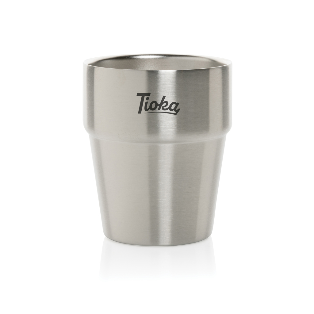 Clark Doppelwandige RCS Kaffeetasse 300 ml aus recyceltem Edelstahl