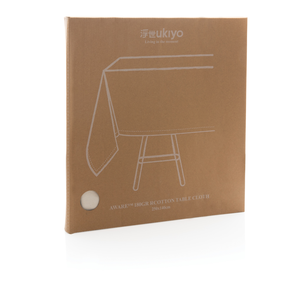 Ukiyo Aware Tischdecke 250x140 cm aus 98% recycelter Baumwolle, bestickbar Ukiyo Aware Tischdecke 250x140 cm aus 98% recycelter Baumwolle, bestickbar
