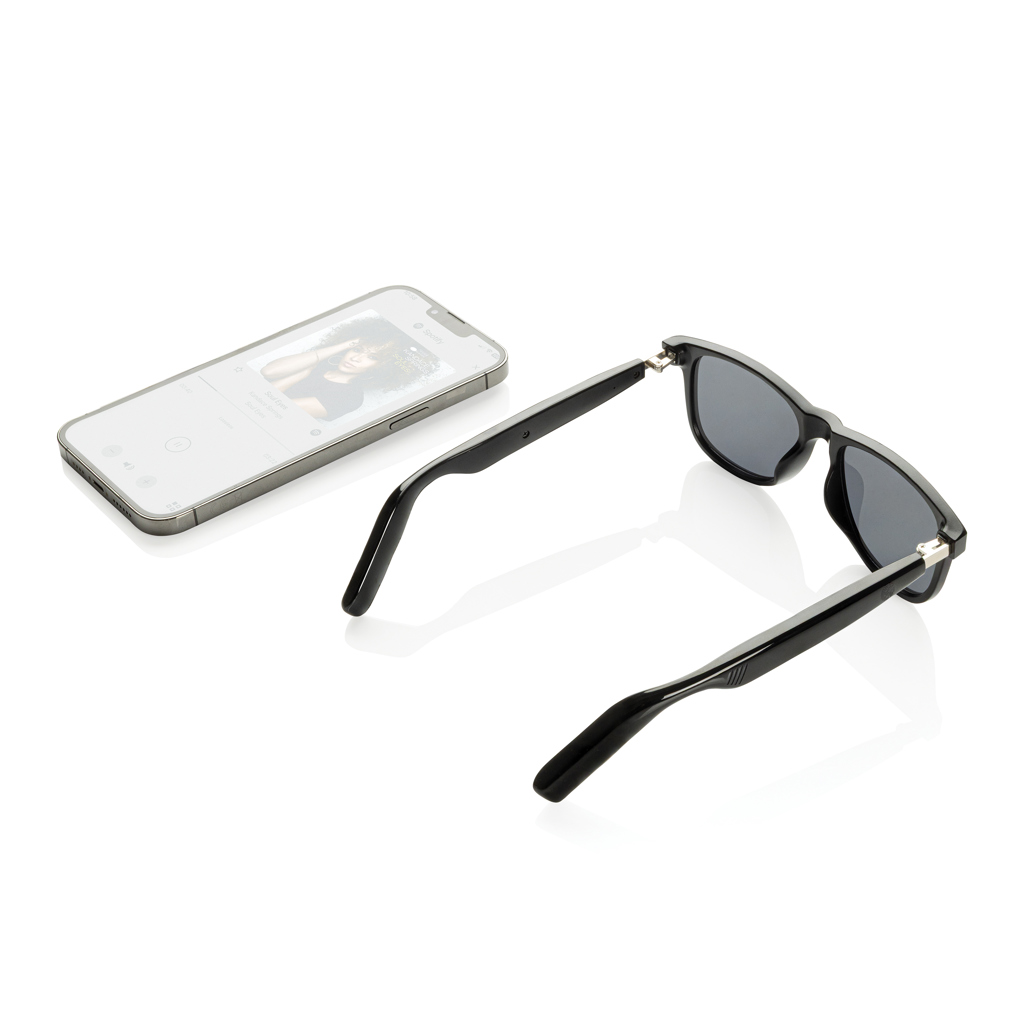 XD Collection Miro KI-Audiobrille mit Übersetzungsfunktion und UV400-Gläsern – mit Logo