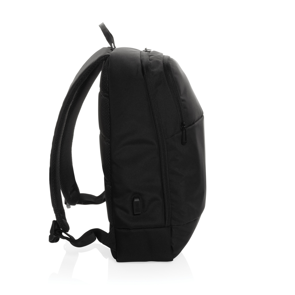 Swiss Peak AWARE Laptop-Rucksack 15,6 Zoll aus recyceltem PET, bedruckbar