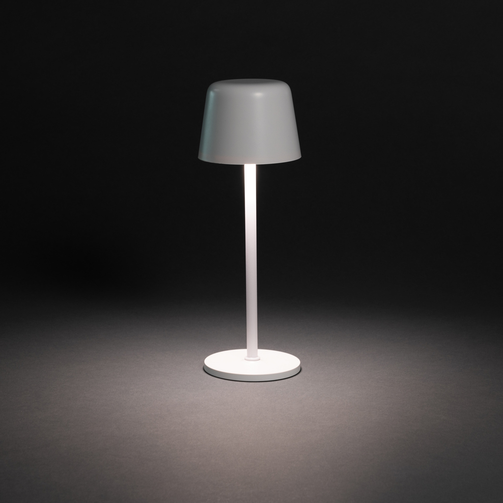 XD Collection Zenic USB-Tischleuchte aus RCS-recyceltem ABS mit Touch-Dimmer XD Collection Zenic USB-Tischleuchte aus RCS-recyceltem ABS mit Touch-Dimmer