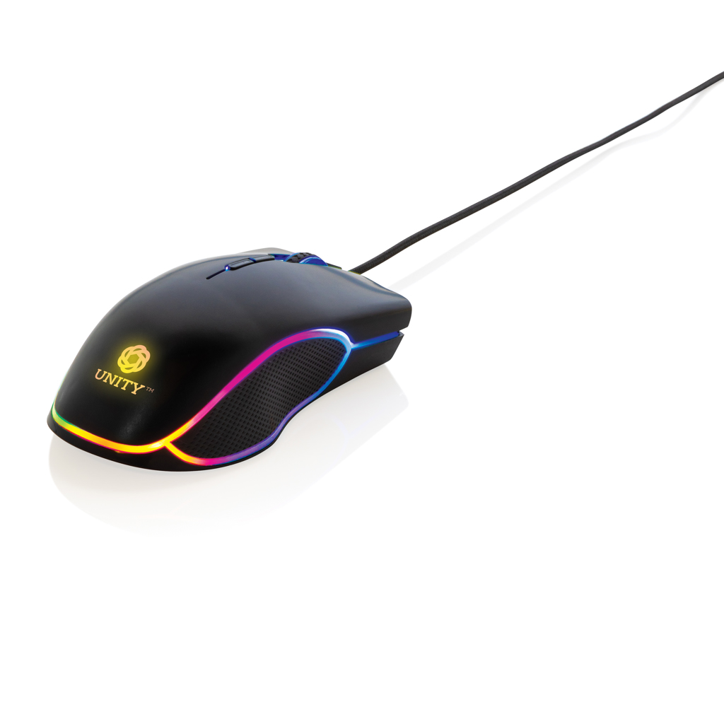 PVC-freie RGB-Gaming-Maus 7200 DPI – schwarz PVC-freie RGB-Gaming-Maus 7200 DPI – schwarz